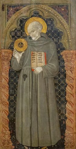 Saint Bernardino of Siena (15. century, National Museum of Serbia).jpg