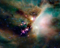 Young stellar objects in the Rho Ophiuchi cloud complex.jpg