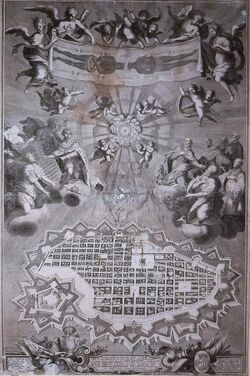 "S. Sindone in gloria di angeli, il Miracolo Eucaristico, i Santi". Torino, Giovanni Boglietto, 1701.jpg