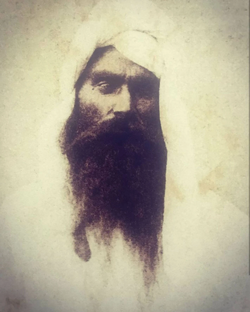 1849 photograph of Bikram Singh Bedi, a direct descendent of Guru Nanak.webp