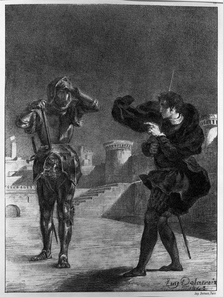 File:Eugène Delacroix. The Phantom on the Terrace, Hamlet.jpg