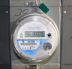 Itron OpenWay Electricity Meter with Two-Way Communications.JPG