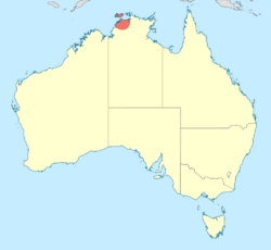 Nososticta koolpinyah distribution map.svg