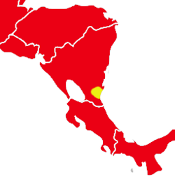 Oryzomys distribution C America.png