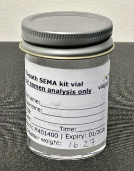 File:Pre-weighted container for semen analysis.jpg