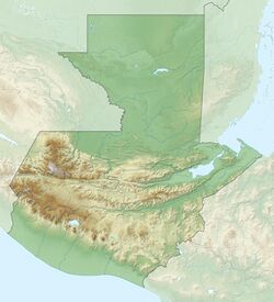 Location of Laguna de Calderas in Guatemala.