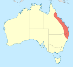 Diphlebia coerulescens distribution map.svg