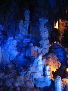 Flowstones and Mushroom Rocks inside Abukuma-do Cave.JPG