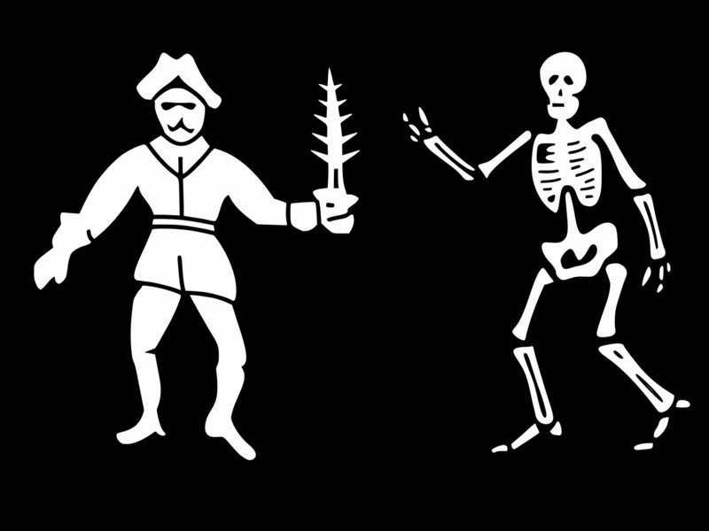 File:Jolly Roger flag of pirate Bartholomew Roberts (Defiance).svg
