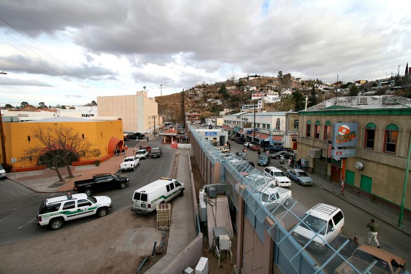 File:Mexican-American border at Nogales.jpg