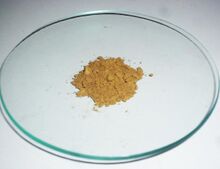 Sample of Chloro(pyridine)cobaloxime(III).jpg