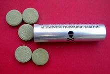 Aluminium phosphide tablets