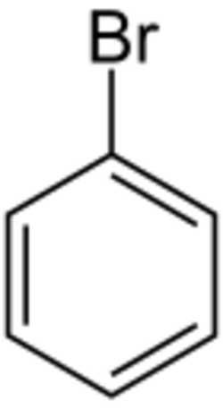 Brombenzol - Bromobenzene.svg