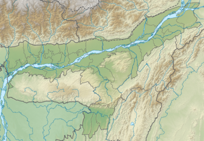 India Assam relief map.svg