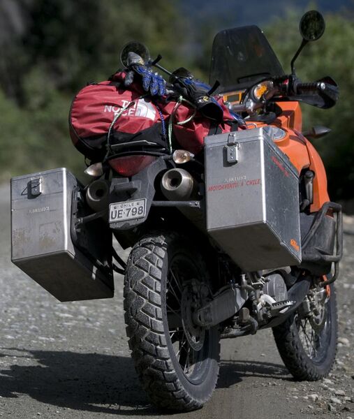 File:KTM Adventure motorcycle with panniers.jpg