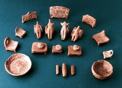 Ovcharovo tell, miniature culture scene, Bulgaria, 6th millennium BC.jpg