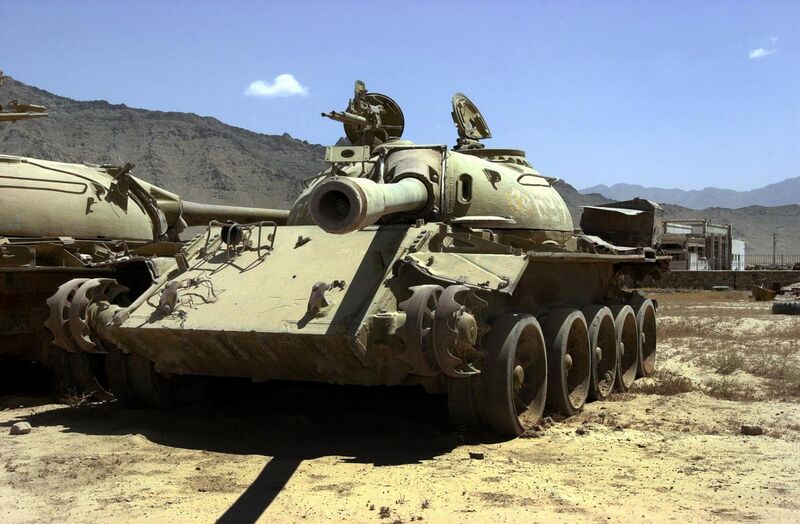 File:T-54A and T-55 at Bagram Air Base.jpg