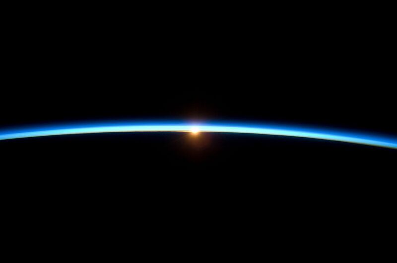 File:Thin Line of Earth's Atmosphere and the Setting Sun.jpg