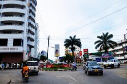 A street sight of Mwanza downtown.JPG
