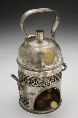 Bronchitis kettle by Allen and Son, 1840-1900. Graduated gre Wellcome L0058178.jpg
