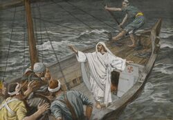 Brooklyn Museum - Jesus Stilling the Tempest (Jésus calmant la tempête) - James Tissot - overall.jpg