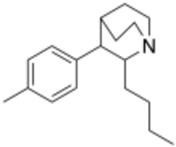 Butyltolylquinuclidine Structure.svg