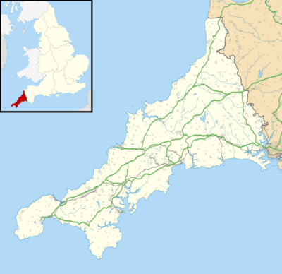 Cornwall UK mainland location map.svg