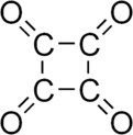 Skeletal formula of cyclobutanetetrone