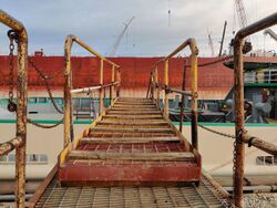 Makeshift Gangway at Shipyard.jpg