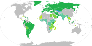 Visa Requirements for Georgian Citizens.svg