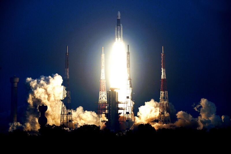 File:02 Launch of GSLV Mk III D2 with GSAT-29 from Second Launch Pad of Satish Dhawan Space Centre, Sriharikota (SDSC SHAR).jpg
