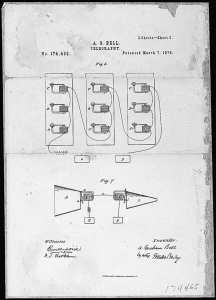 File:Alexander Graham Bell's Telephone Patent Drawing and Oath - NARA - 302052 (page 2).jpg