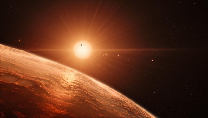 File:Artist’s impression of the TRAPPIST-1 planetary system.jpg