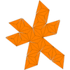 Triakis icosahedron Net