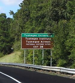 Tuskegee University I-85 Exit.JPG