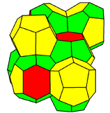 Weaire–Phelan structure (with two types of cells)