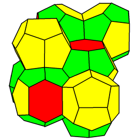 Weaire–Phelan structure (polyhedral cells)
