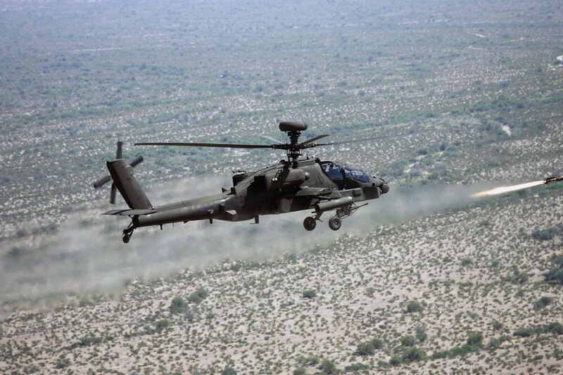 File:Apache AH64D Helicopter Firing a Hellfire Missile MOD 45149186.jpg