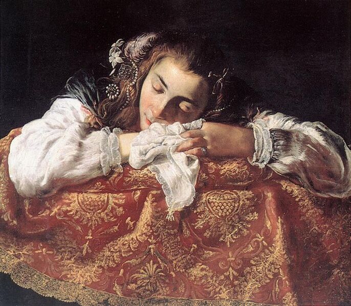 File:Domenico Fetti - Sleeping Girl - WGA7863.jpg