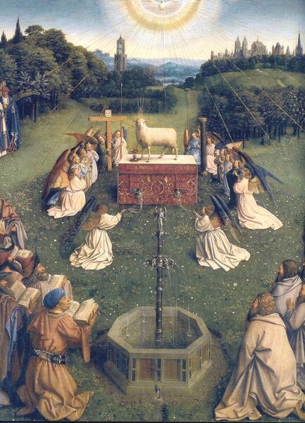 File:Ghent Altarpiece D - Adoration of the Lamb 2.jpg