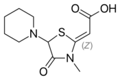 Skeletal formula of ozolinone