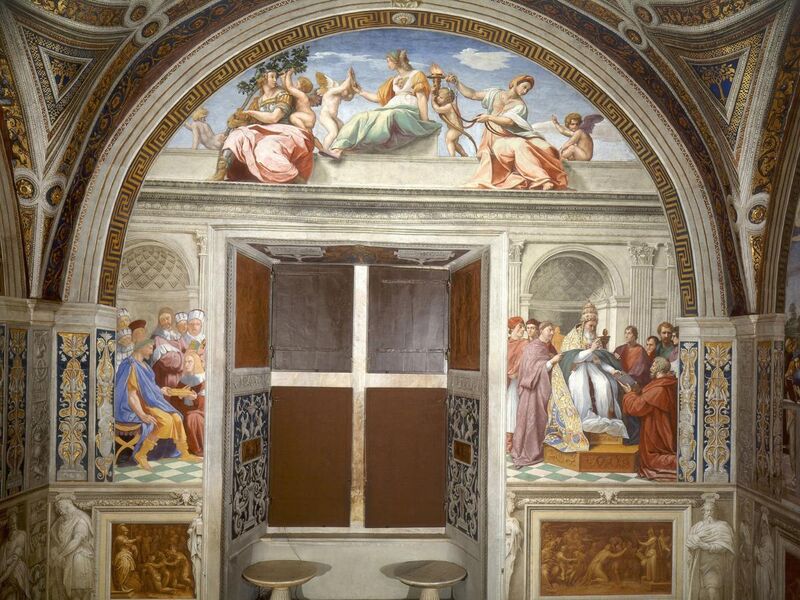 File:Raphael - Cardinal and Theological Virtues.jpg