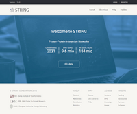 STRING home page