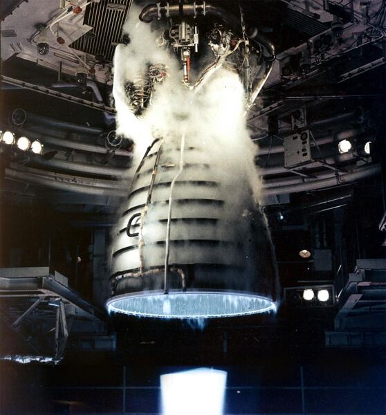 File:Shuttle Main Engine Test Firing cropped edited and reduced.jpg