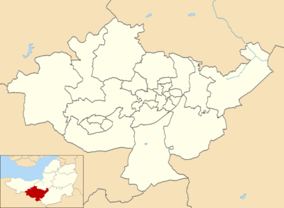 Taunton Deane UK ward map 2010 (blank).svg