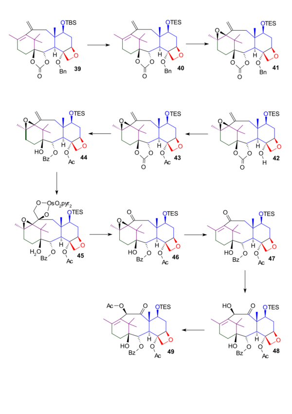scheme 5 Danishefsky Taxol total synthesis B ring Part B