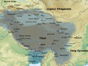 Location of Tibet