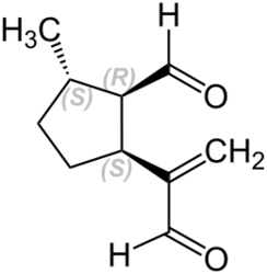 File:(1S,2R,3S)-(–)-Dolichodial Stereoisomer A V.1.svg