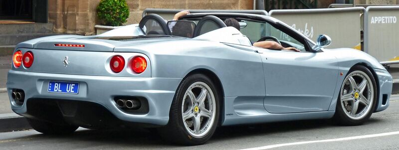 File:2000-2005 Ferrari 360 Spider convertible (2011-11-08).jpg