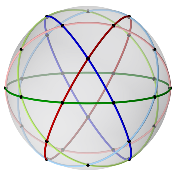 File:Spherical icosidodecahedron with colored cicles, 3-fold.png
